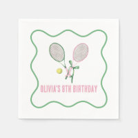 Tennis preppy plaid anniversaire