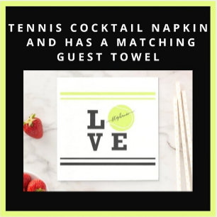 Serviette En Papier Tennis Tennis Ball Party