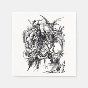 Serviette En Papier Tentation de Saint Antoine le Grand