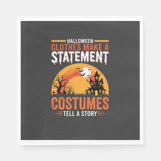 Serviette En Papier Tenues de Halloween Déclaration Conception de Mais (Devant)