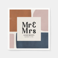 Terracotta marine M & Mme mariage peintre moderne