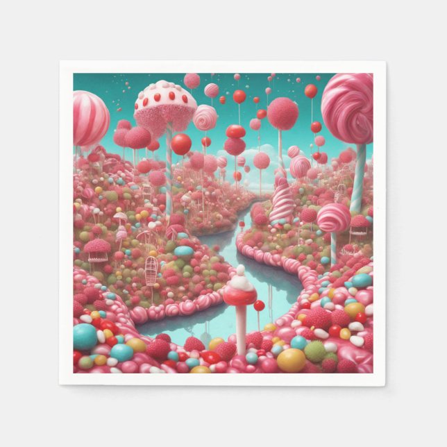 Serviette En Papier terrain de bonbons (Devant)
