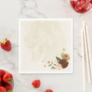 Serviette En Papier terre terre terre ton mariage floral
