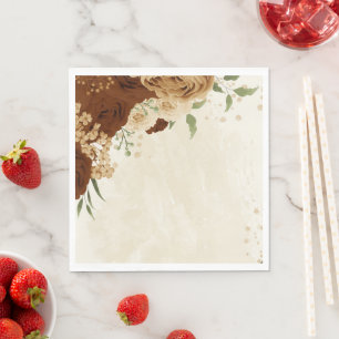 Serviette En Papier terre terre terre ton mariage floral