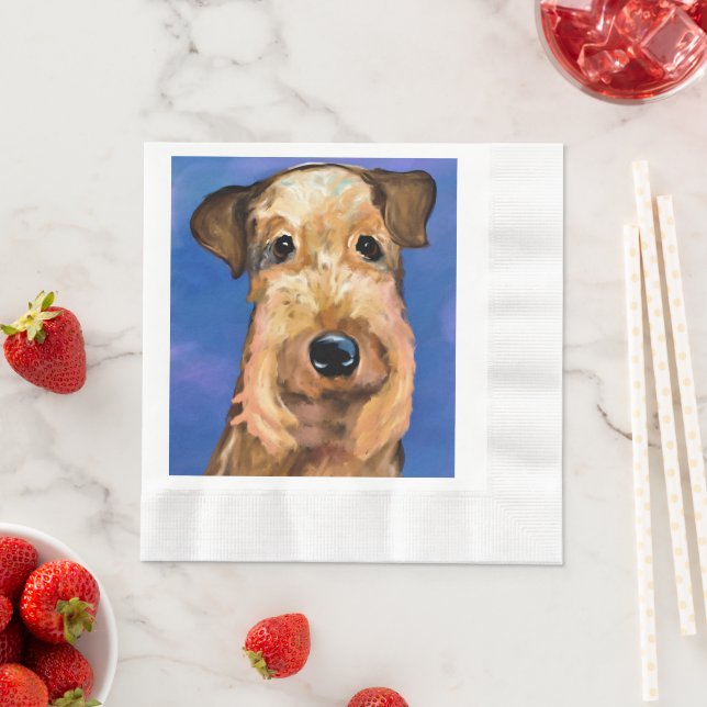 SERVIETTE EN PAPIER TERRIER AIRDALÉ         (En situation)
