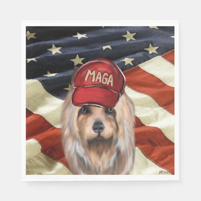 SERVIETTE EN PAPIER TERRIER AUSTRALIEN MAGA (Devant)