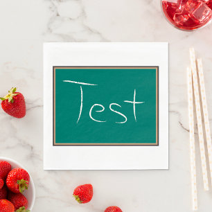 Serviette En Papier Test Chalkboard School