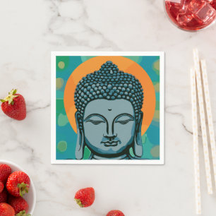 Serviette En Papier Tête de bouddha zen