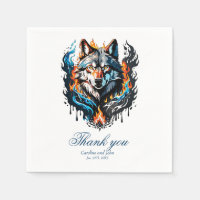 Tête de loup majestueux
