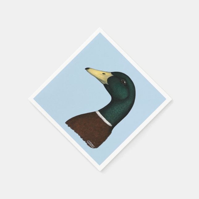 Serviette En Papier Tête Mallard Drake (Coin)