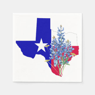 Serviette En Papier Texas et Bluebonnets