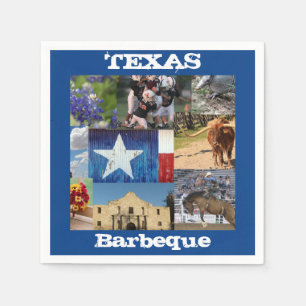 Serviette En Papier Texas Photo Mosaic