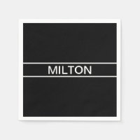 Texte personnalisable | Bold Modern Black & White