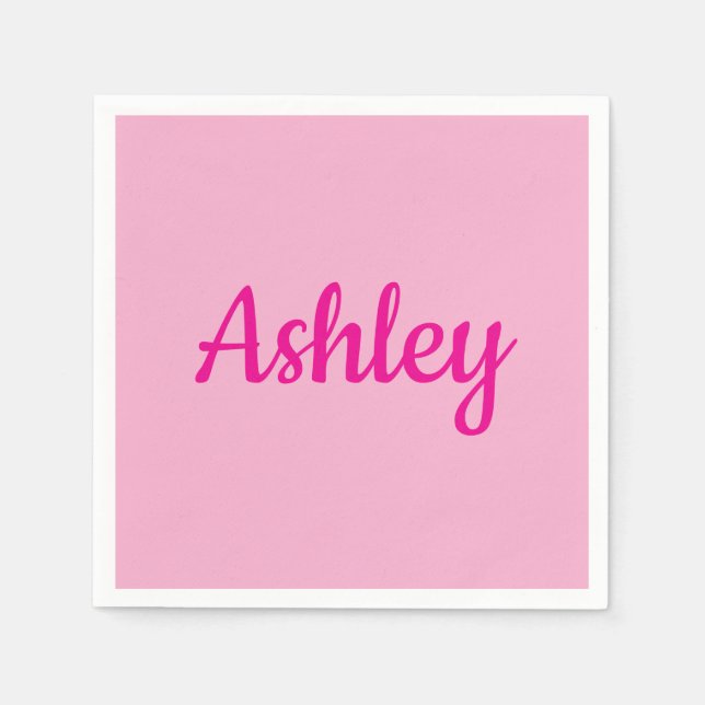 Serviette En Papier Texte personnalisable cool (Devant)