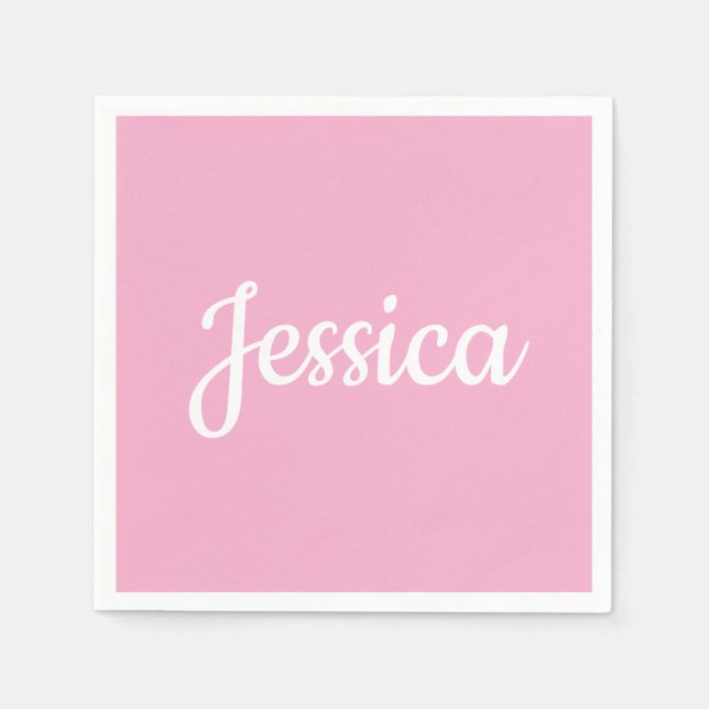 Serviette En Papier Texte personnalisable cool (Devant)