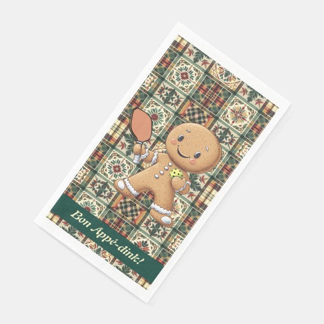 Serviette En Papier Texte personnalisé Crumbly Rally Gingpain d'épice (Coin)