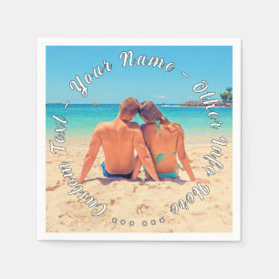 Serviette En Papier Texte personnalisé personnalisé et vos serviettes 