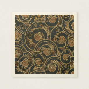 Serviette En Papier Textile vintage de Français des années 1940
