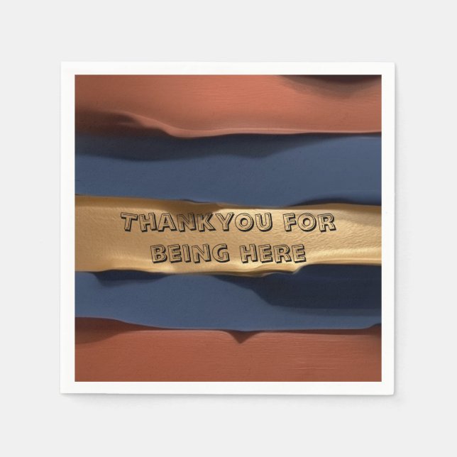 Serviette En Papier Texturé  (Devant)