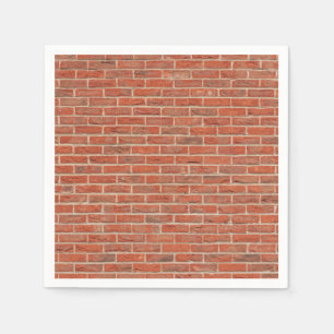 Serviette En Papier texture de mur en briques rouges
