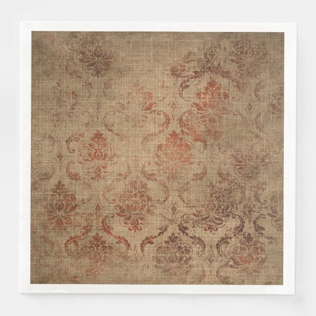 Serviette En Papier Texture des Damas vieilles (Devant)