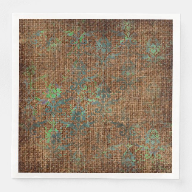 Serviette En Papier Texture des Damas vieilles (Devant)