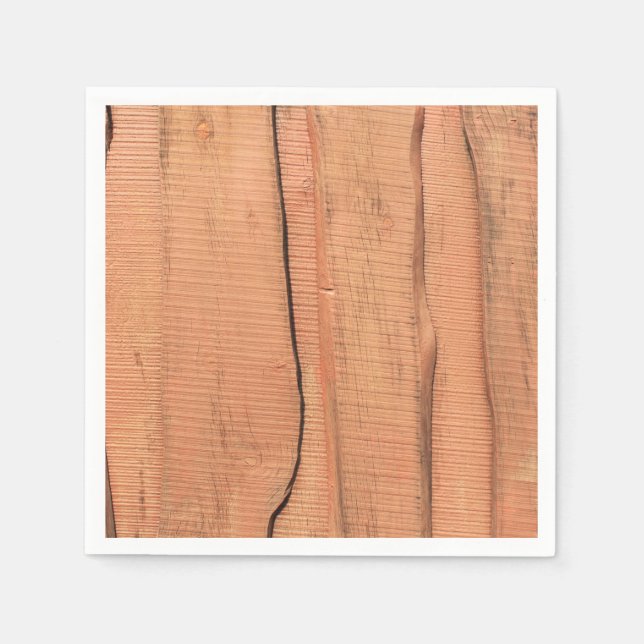 Serviette En Papier Texture en bois (Devant)