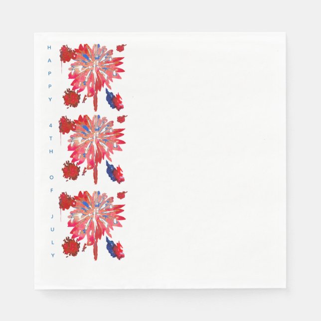 Serviette En Papier $th Juillet Luncheon Napkins (Devant)