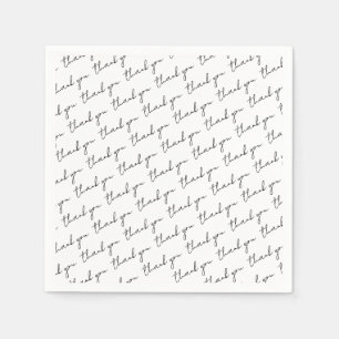 Serviette En Papier Thank You Paper Napkins Script