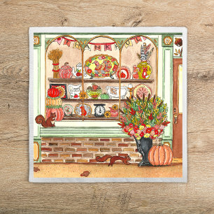 Serviette En Papier Thanksgiving Antique Shop