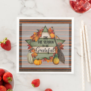Serviette En Papier Thanksgiving Collection d'automne tendance
