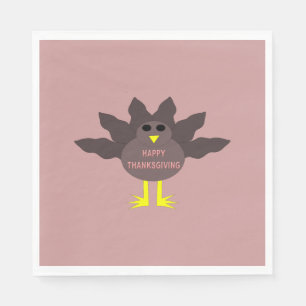 Serviette En Papier Thanksgiving Plucked Turkey Cocktail Napkins