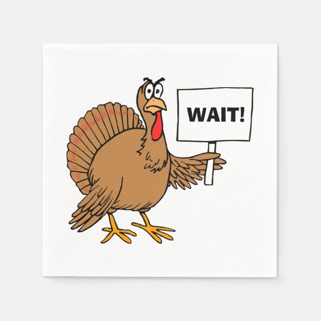 Serviette En Papier Thanksgiving Turkey Joke (Devant)