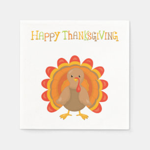 Serviette En Papier Thanksgiving Turquie