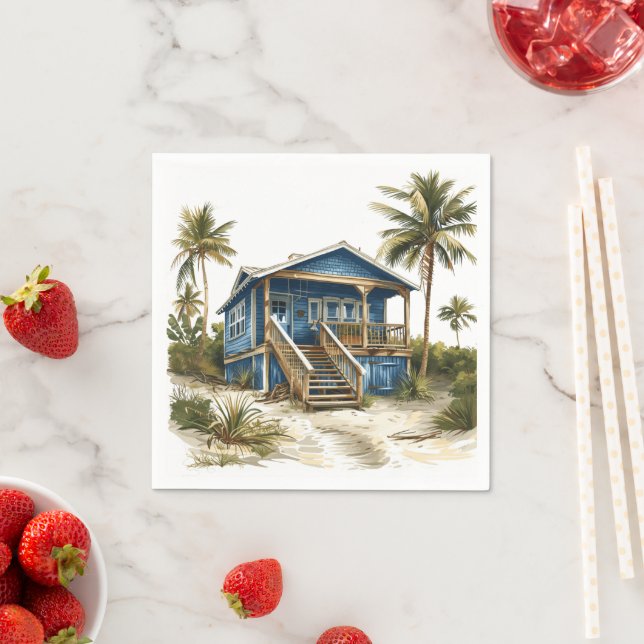 Serviette En Papier The Beach Shack - Home at the Beach (En situation)
