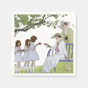 Serviette En Papier Thé champêtre vintage