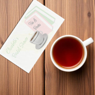 Serviette En Papier Thé et livres Baby Shower