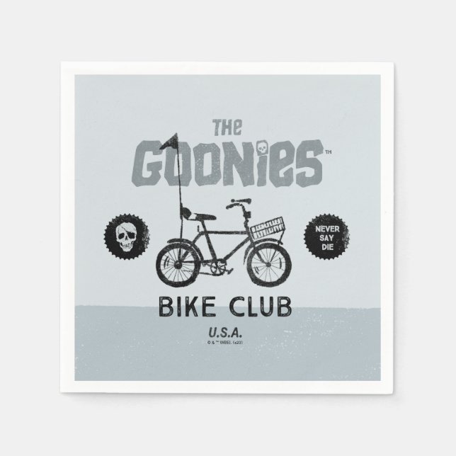 Serviette En Papier The Goonies Bike Club États-Unis (Devant)