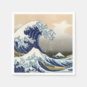 Serviette En Papier The Great Wave of Kanagawa - Katsushika Hokusai