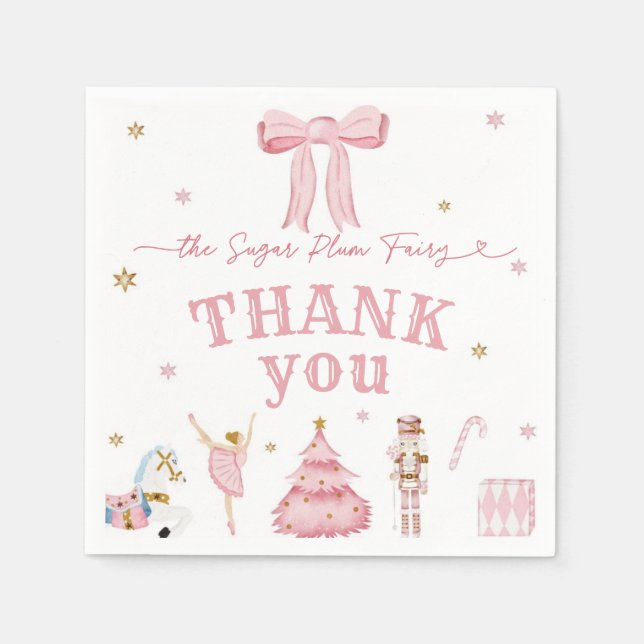 Serviette En Papier The Nutcracker Winter Onederland 1st Birthday (Devant)