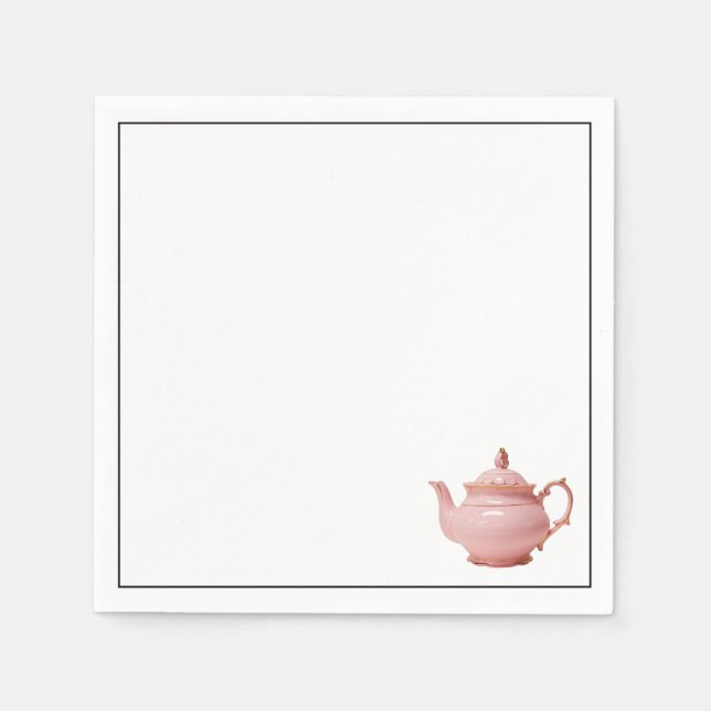 Serviette En Papier Thé rose (Devant)