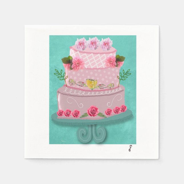 Serviette En Papier The RosyCelebration (Devant)