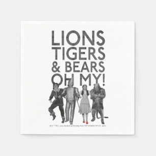 Serviette En Papier The Wizard Of Oz™   Lions Tigers & Bears Oh My!