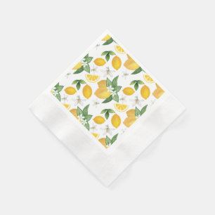 Serviette en papier thème Amalfi Citron