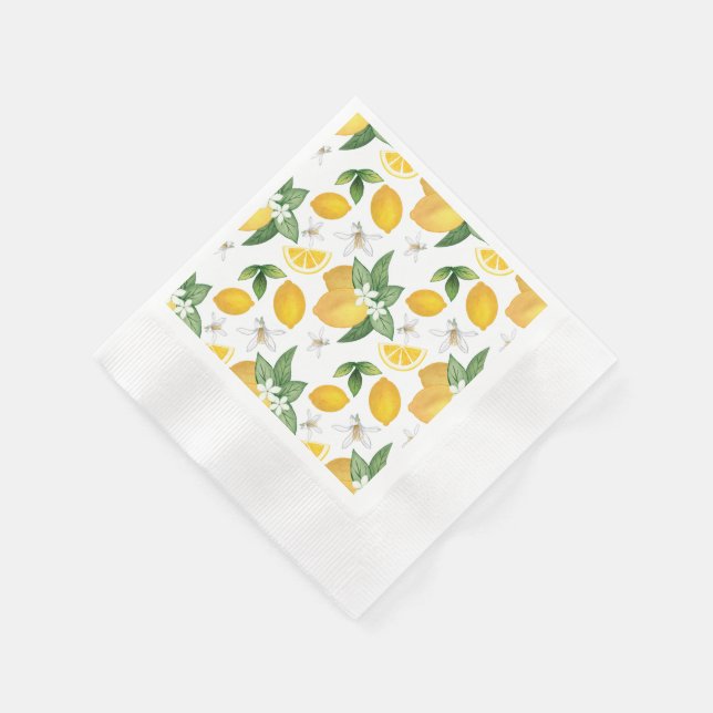 Serviette en papier thème Amalfi Citron (Coin)