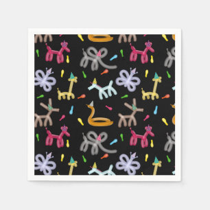 Serviette En Papier Thème d'anniversaire pour enfants avec animaux en