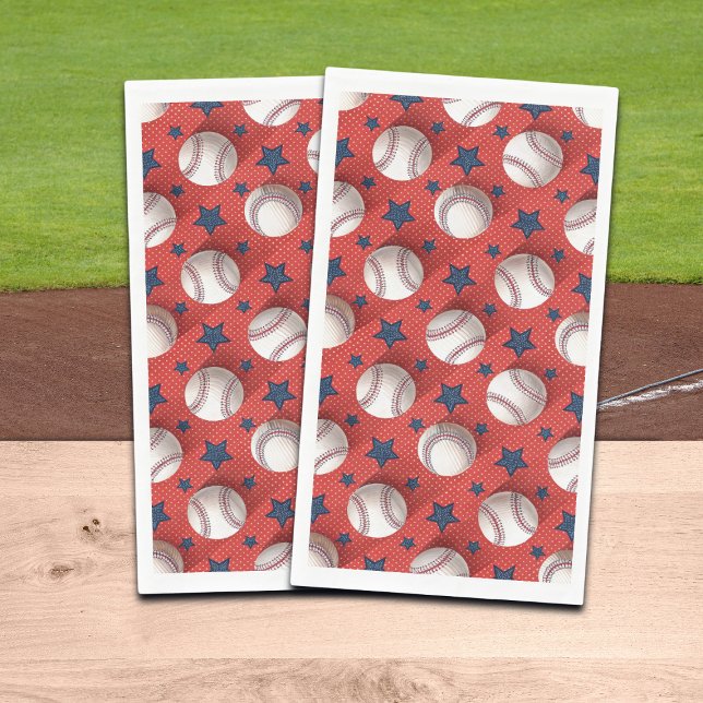 Serviette En Papier Thème de baseball (Créateur téléchargé)