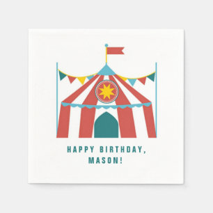 Serviette En Papier Thème de cirque pour enfants Anniversaire fêtes se