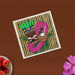 Serviette En Papier Thème de fête d'anniversaire de Luau personnalisé
