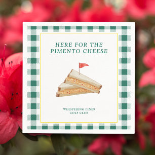 Serviette En Papier Thème de golf Masters Party Fromage au piment vert
